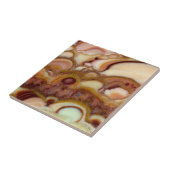 Cirkelpatroon van onyx-steen tegeltje (Zijkant)