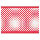 Cirkelpatroon wit en rood tafelkleed (Voorkant (Horizontaal))