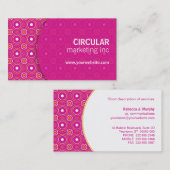 Cirkelpatroonbedekking Visitekaartje (Voorkant / Achterkant)