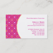 Cirkelpatroonbedekking Visitekaartje (Achterkant)