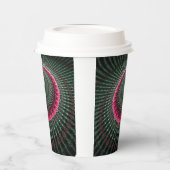 Cirkelpatroonpapierkop Papieren Bekers (Links)