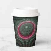 Cirkelpatroonpapierkop Papieren Bekers (Achterkant)