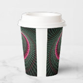 Cirkelpatroonpapierkop Papieren Bekers (Rechts)