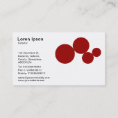 Cirkelreeks - Ruby op wit Visitekaartje (Achterkant)