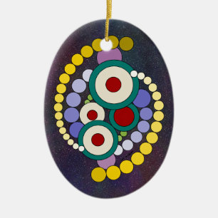 Cirkels Abstract kunstwerk Keramisch Ornament