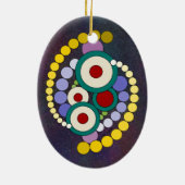Cirkels Abstract kunstwerk Keramisch Ornament (Achterkant)