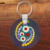 Cirkels Abstract kunstwerk Sleutelhanger (Voorkant)