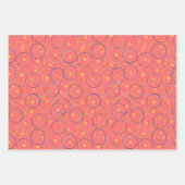 Cirkels Abstract patroon - Blush, Lavender Inpakpapier Vel (Voorkant 3)