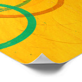 Cirkels Abstract schilderen - Poster (Hoek)