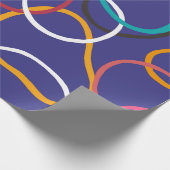 cirkels, abstracte banden naadloos  patroon. cadeaupapier (Hoek)