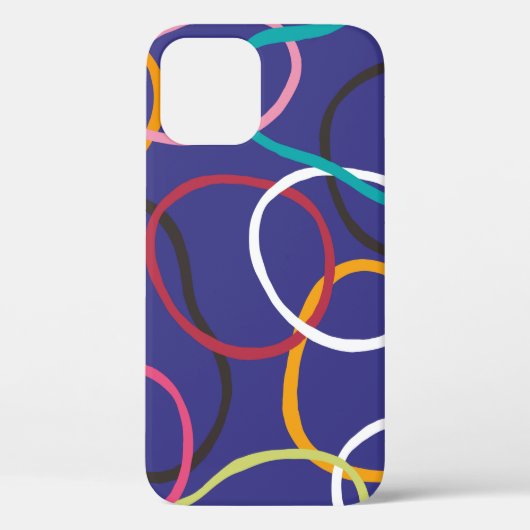 cirkels, abstracte banden naadloos  patroon. Case-Mate iPhone case (Achterkant)
