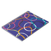 cirkels, abstracte banden naadloos  patroon. notitieboek (Linkerzijde)