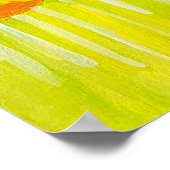 Cirkels Abstracte kleurenafdrukken Poster (Hoek)