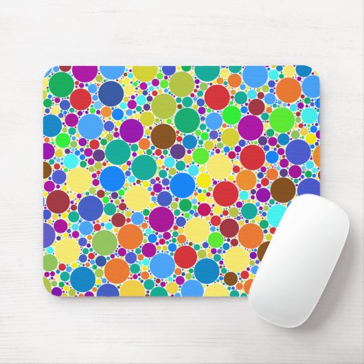 cirkels achtergrond muismat (Met muis)