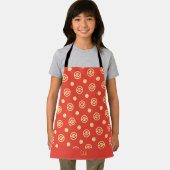 Cirkels Beige Perzik Minimaal Patroon Schort (Insitu)