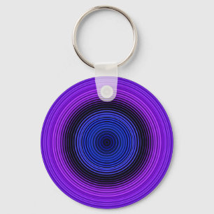 Cirkels - blauw sleutelhanger