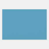 Cirkels & bloempatroon – Korenbloem Blauw Inpakpapier Vel (Voorkant 2)