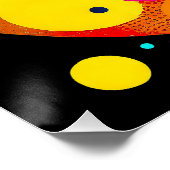 Cirkels Compositie Glossy Art Poster (Hoek)
