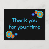 Cirkels dank u briefkaart (Voorkant)