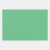 Cirkels diamanten bloemen patroon Set van 3 Inpakpapier Vel (Voorkant 3)