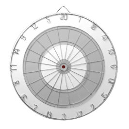 Cirkels Doel ontwerp | Moderne grijs/wit Dartbord