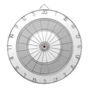 Cirkels Doel ontwerp   Moderne grijs/wit Dartbord