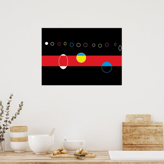 cirkels doen poster (Keuken)