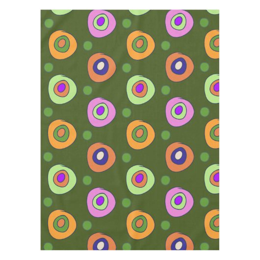 cirkels doodle compositie tafelkleed (Voorkant)