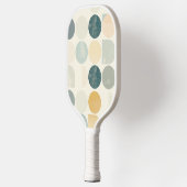 Cirkels en andere vormen op witte achtergrond pickleball paddle (Links)