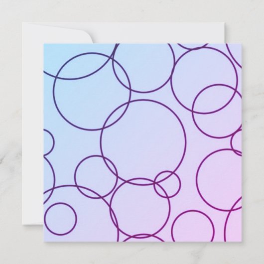 Cirkels en bruinkoolboringen huwelijksuitnodiging kaart (Achterkant)