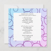 Cirkels en bruinkoolboringen huwelijksuitnodiging kaart (Voorkant)