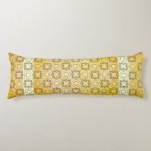 Cirkels en diamanten in Bronze Pattern Lichaamskussen (Voorkant)