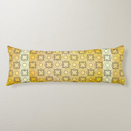 Cirkels en diamanten in Bronze Pattern Lichaamskussen