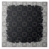 Cirkels en diamanten in Bronze Pattern Tegeltje (Voorkant)