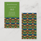 Cirkels en geometrische elementen visitekaartje (Voorkant / Achterkant)