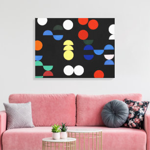 Cirkels en Halve Cirkels Sophie Taeuber-Arp Canvas Afdruk