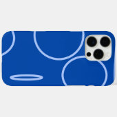 Cirkels en loop op blauw Case-Mate iPhone case (Achterkant (horizontaal))