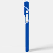 Cirkels en loop op blauw Case-Mate iPhone case (Achterkant / Links)