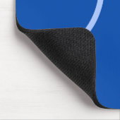 Cirkels en loop op blauw muismat (Hoek)