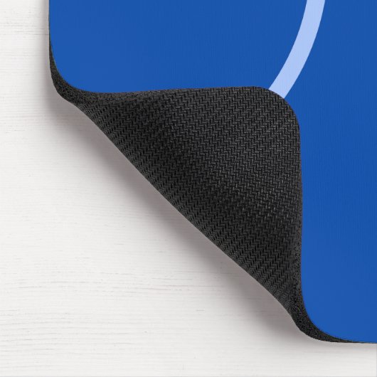 Cirkels en loop op blauw muismat (Hoek)