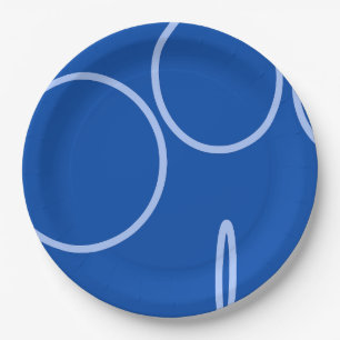 Cirkels en lus op Blue Paper Bord