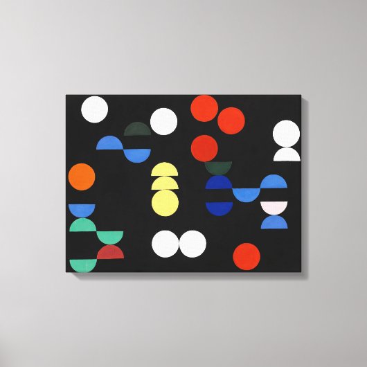 cirkels en puntstukjes | Sophie Taeuber-Arp | Canvas Afdruk (Voorkant)