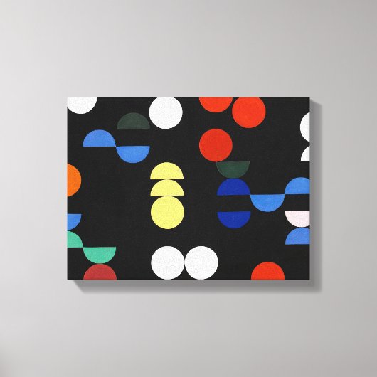 cirkels en puntstukjes | Sophie Taeuber-Arp | Canvas Afdruk (Voorkant)