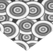 Cirkels en ringen geometrisch zwart-wit patroon tafelkleed (Gekanteld)