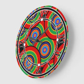 Cirkels en ringen retro grote klok (Hoek)