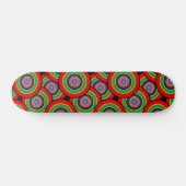 Cirkels en ringen retro persoonlijk skateboard (Horizontaal)
