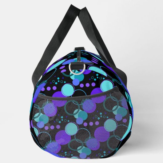 Cirkels en ronde vormen Patroon in zwart Plunjezak (Rechts)