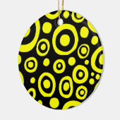 Cirkels en spots 01 - Geel Keramisch Ornament (Links)