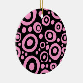 Cirkels en spots 02 - Roze Keramisch Ornament (Rechts)