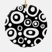 Cirkels en spots 06 keramisch ornament (Achterkant)